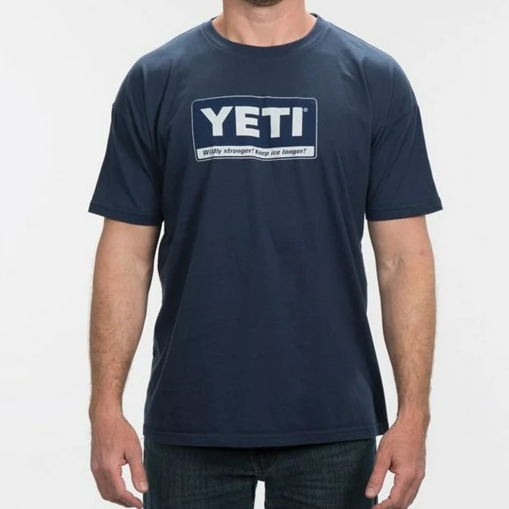 YETI Billboard Short-Sleeve T-Shirt – Navy Blue ❄️🧊‎
